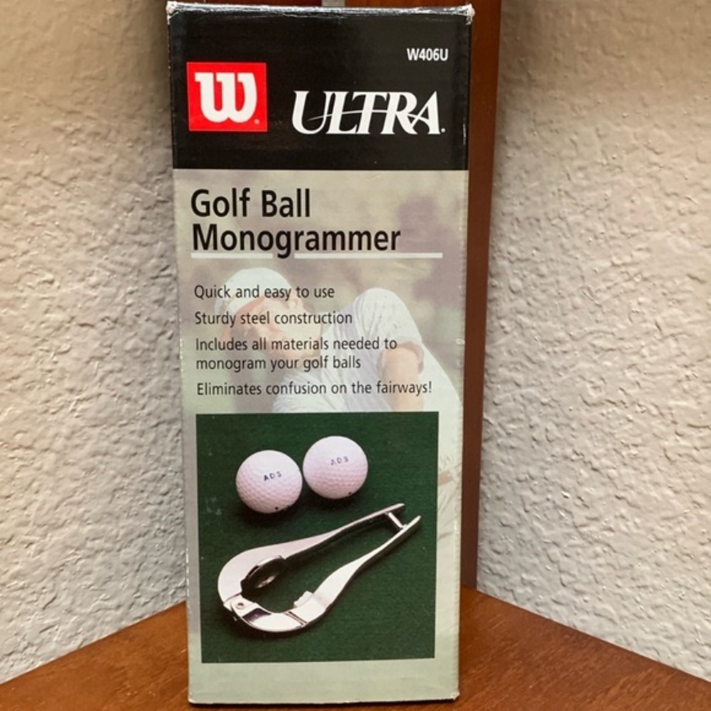 🔹NEW..Wilson Ultra Golf Ball Monogrammer..